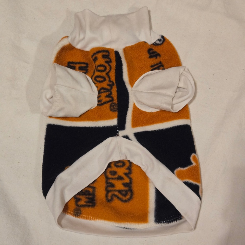 Texas Longhorns Dog Sweater Burnt Orange White Small Pet Fleece Hook Em Horns